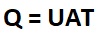 heat transfer formula U=AT