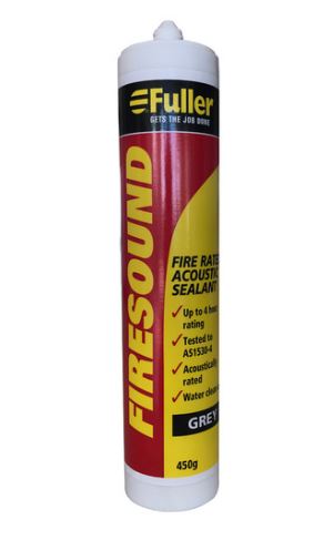 HB Fuller Firesound Fire Resistant Silicone Grey 450g Cartridge